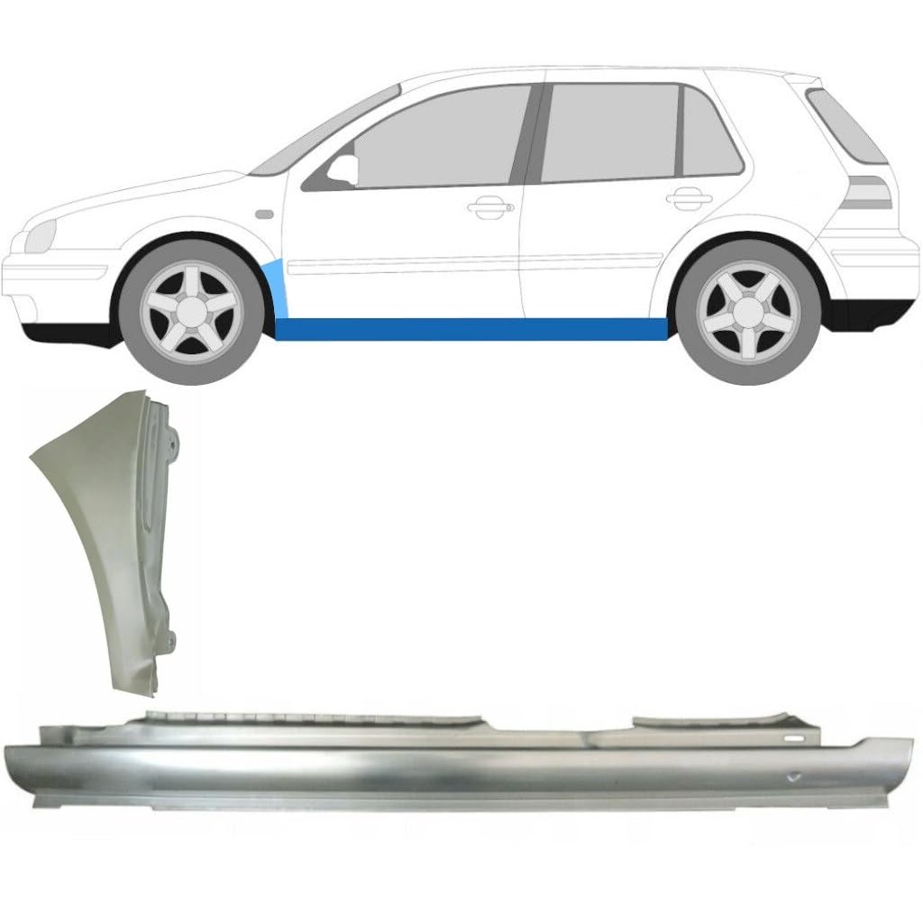Voll schweller + Reparaturblech Kotflügel vorne für Volkswagen Golf 4 1997-2006