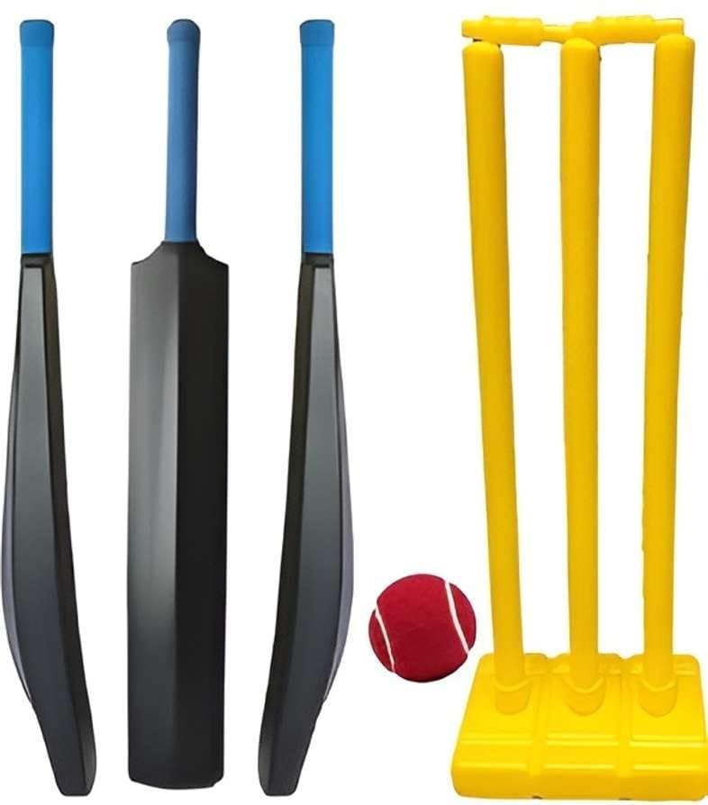 Hyper Combo 1 Plastic Cricket Bat Full Size + Full Wicket Set + 1 Ball Cricket Kit Combo Cricket Kit for 15+ Age Group-picture-16