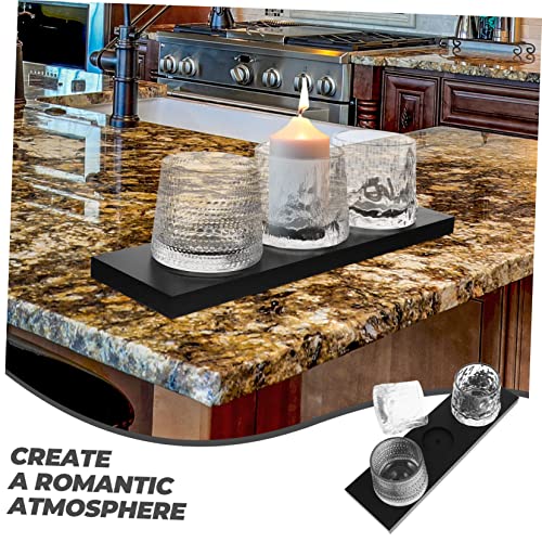 GOOHOCHY 3pcs Glass Candle Holder Decorative Candle Holders Wedding Table Decorations Crystal Candlestick Tealight Votive Cups Glass for Table Top Retro Decor Wood Candle Jar Banquet Unique