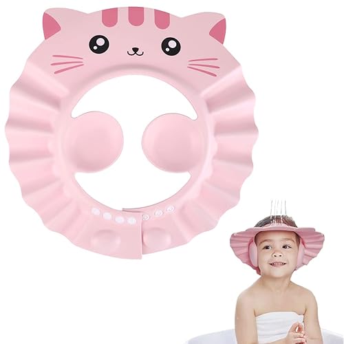 Gorro de ducha para bebé protector de silicona ajustable para champú gorra de baño gorra de visera segura de silicona champú para ducha sombrero