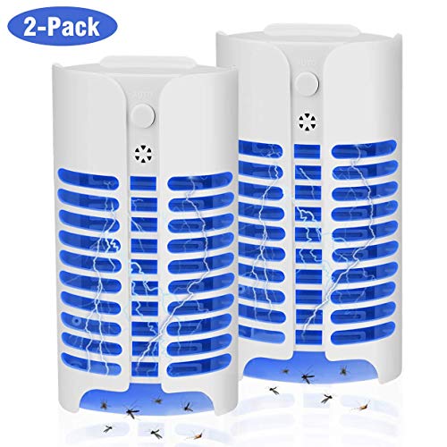 Preisvergleich Produktbild Bivan Elektrischer Insektenvernichter, Moskito Killer, Schädlingsbekämpfer, UV LED Insektenfalle Mückenlampe, Fluginsektenvernichter Moskitolampe für Mücken / Fliege Motte / Fruchtfliege (2 stück)