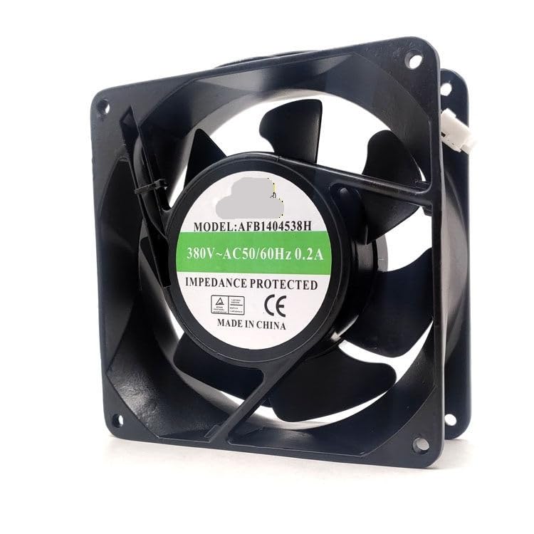 AFB1404538H 14045 AC380V 0.20A 35W Fan for Injection Molding Machines, 140x140x45mm, Ball Bearing