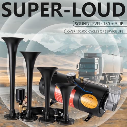 Banhao BH-SGQG Train Horns Kit For Trucks 180Db Super Loud Truck Air Horn thumb #1
