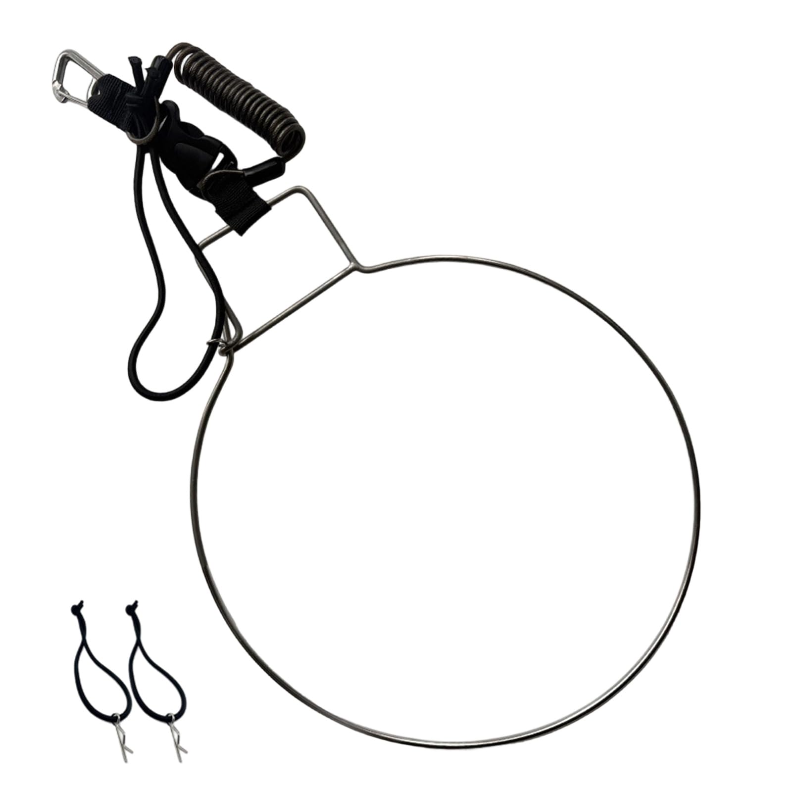 XuQiZZpp Strong Fishing Accessories Tackle Retractable Spring Hook Stringer with Clip for Secure Fish Carrying