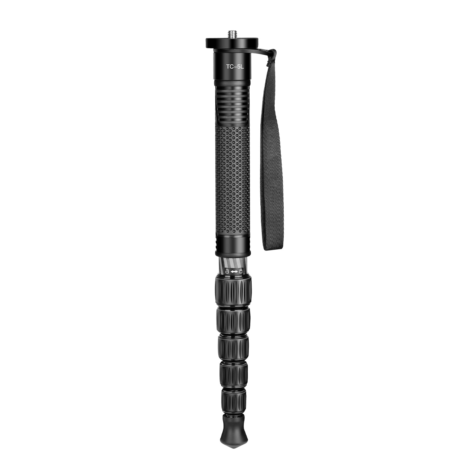 TONYBOO 61" Carbon Fiber Camera Monopod,28mm 6-Section Height,Portable Lightweight,Max Load 16 lbs,Travel Monopod for DSLR Mirrorless Cameras Camcorders Compatible with Canon Nikon Sony