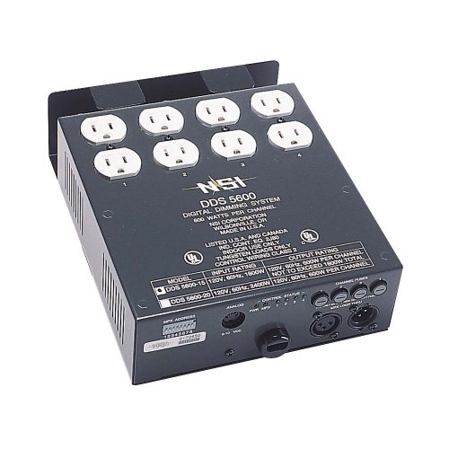 Crazy Clearance Leviton N5600-D20 4-Channel 600 Watt/Channel 20-Amp Power Supply Cord Dimmer/Relay System, Micro-Plex And 0-10V, DMX Installed, 120V