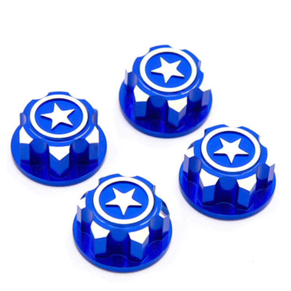 4PCS 17MM Hex Wheel Nuts For Traxxas RC Cars - Aluminum Green