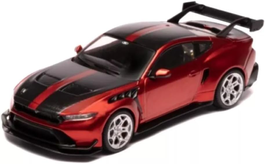 Diecast IXO Models 2025 Mustang GTD Metallic Dark Red 1:43 Scale