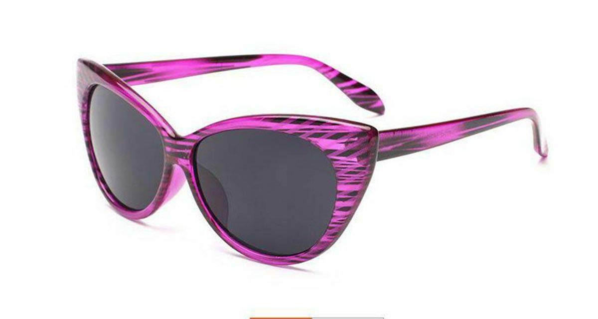 Colorsight Vintage Women Cat Eye Reading Sunglass Glasses Full Rim Readers Retro Eyewear +1.0~+4.0 (Purple, 3.00)