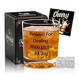 Funny White Elephant Bourbon Gifts for Men Women Adults, White Elephant Gift for Adults Funny, Gag Gifts for Dad, Whiskey Glasses Shot Glasses Alcohol Gift for Men Coworkers Boss Brother Friend
