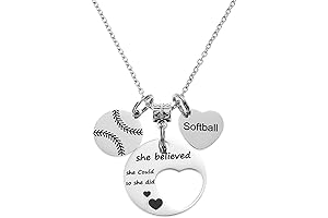 Personalized Softball Necklace: Express Your Passion on and Off the Field