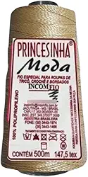 Princesinha Moda Linha Fina/crochê/artesanato/tranças Cor:4309 BEGE CLARO