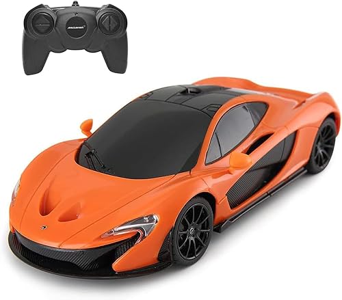PowerTRC Coche de control remoto eléctrico con licencia McLaren P1 con 2.4Ghz Radio a escala 124 RC Super Sport Racing Hobby Model Toy para niños,