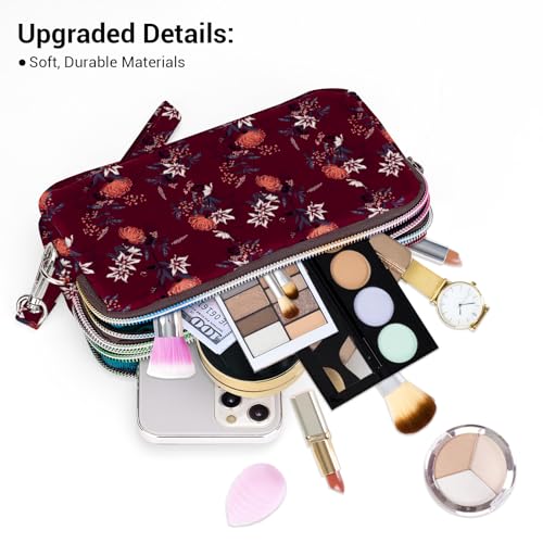 Image of BIAOTIE Large Capacity Wristlet Wallet - Women Printed Nylon Waterproof Handbag Clutch Purse