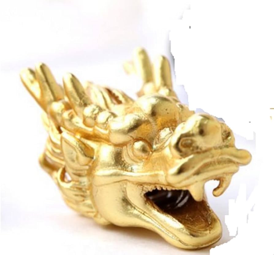 Amazon.co.jp: ドラゴンヘッド ゴールド シルバー 単品1個 龍 パーツ