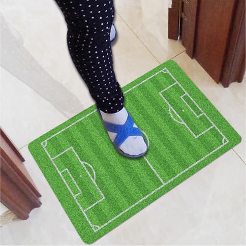 Alfombrilla antideslizante de fútbol con alta absorción de agua y base de goma para pasillo 3