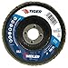 Weiler 50594 Tiger 5/8" Arbor, 4" Diameter, 60 Grit, Zirconium, Phenolic Backing, Angled Abrasive Flap Disc, Made in the USA, (Pack of 1)