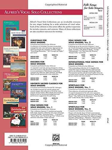 Folk Songs for Solo Singers, Vol 2: 14 Folk Songs Arranged for Solo Voice and Piano for Recitals, Concerts, and Contests (Medium High Voice) - Image 2