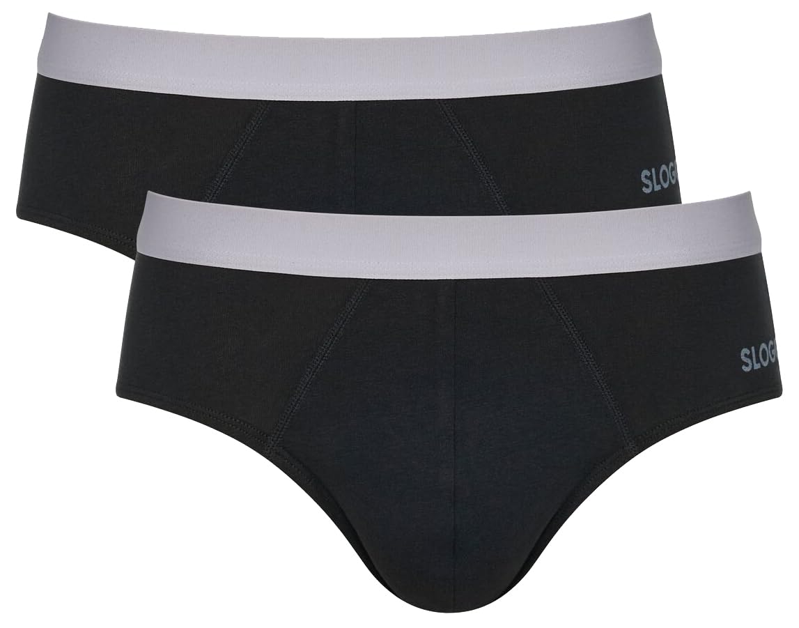 Sloggi Men's sloggi men GO ABC 2.0 Brief 2P, BLACK