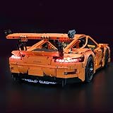 Zestaw oświetleniowy LED, zestaw akumulatorowy, kompatybilny z Lego Porsche 911 GT3 RS 42056 i 20001 (Porsche nie wchodzi w zakres dostawy)