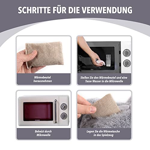 Pet Prime Hundeherzschlag Spielzeug Welpe Verhaltenshilfe Spielzeug Herzschlag Plüschtier für Haustier Plüsch Welpenspielzeug - Plüschbär (Snuggle Rabbit)