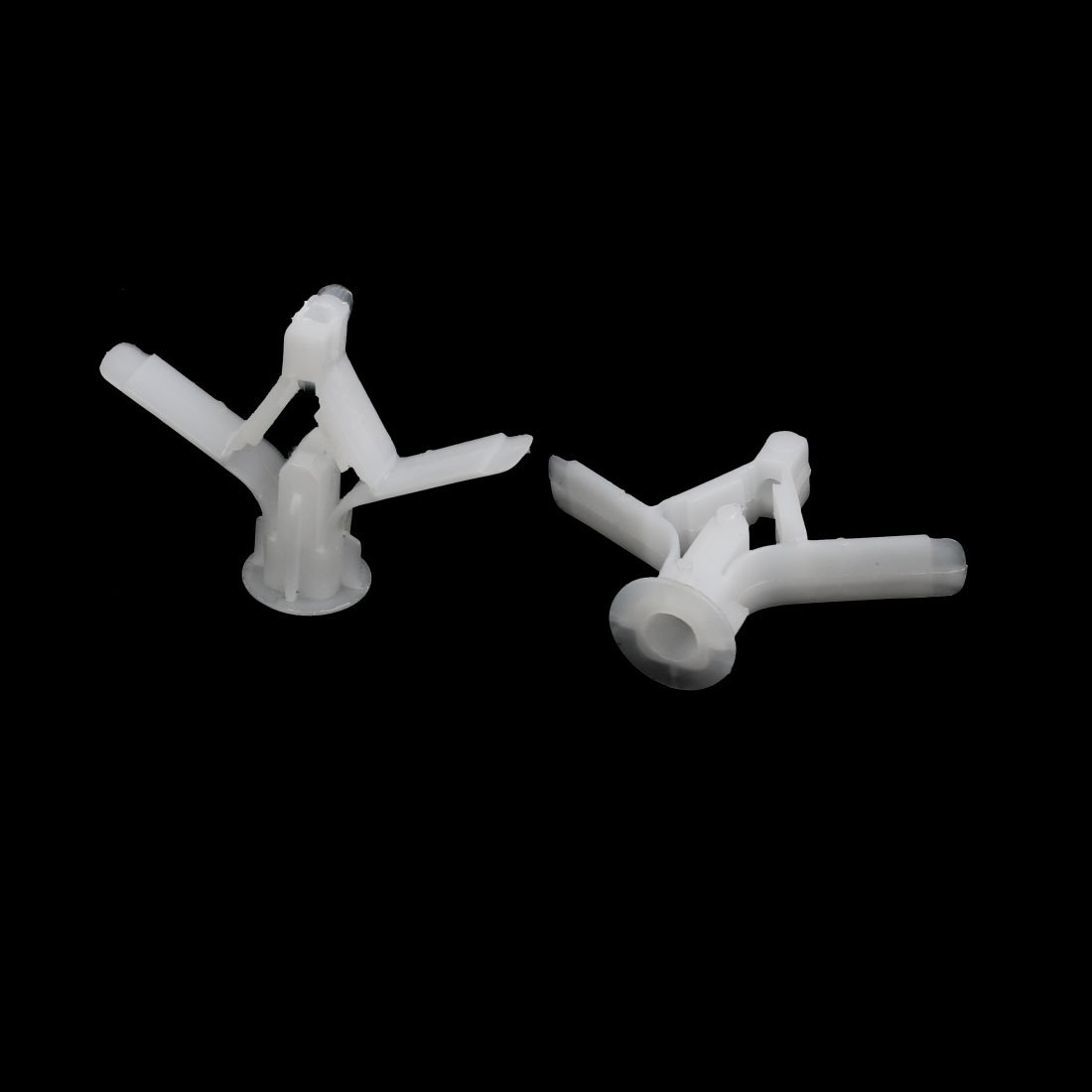 Aexit Plastic Aircraft fastener Shape Wall Anchors Drywall Connector Fixing Part White 10pcs Model:69as552qo360