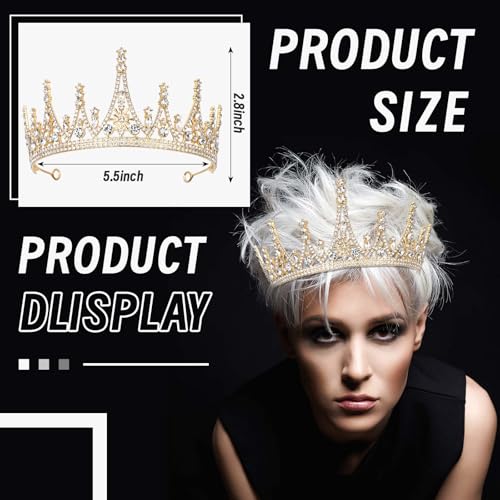 3 Pcs Halloween Costumes Accessories Set for Women Gold Crown Shell Necklace and Purple Seashell Earrings Sea Witch Cosplay Accessories for Halloween Party Dress up4