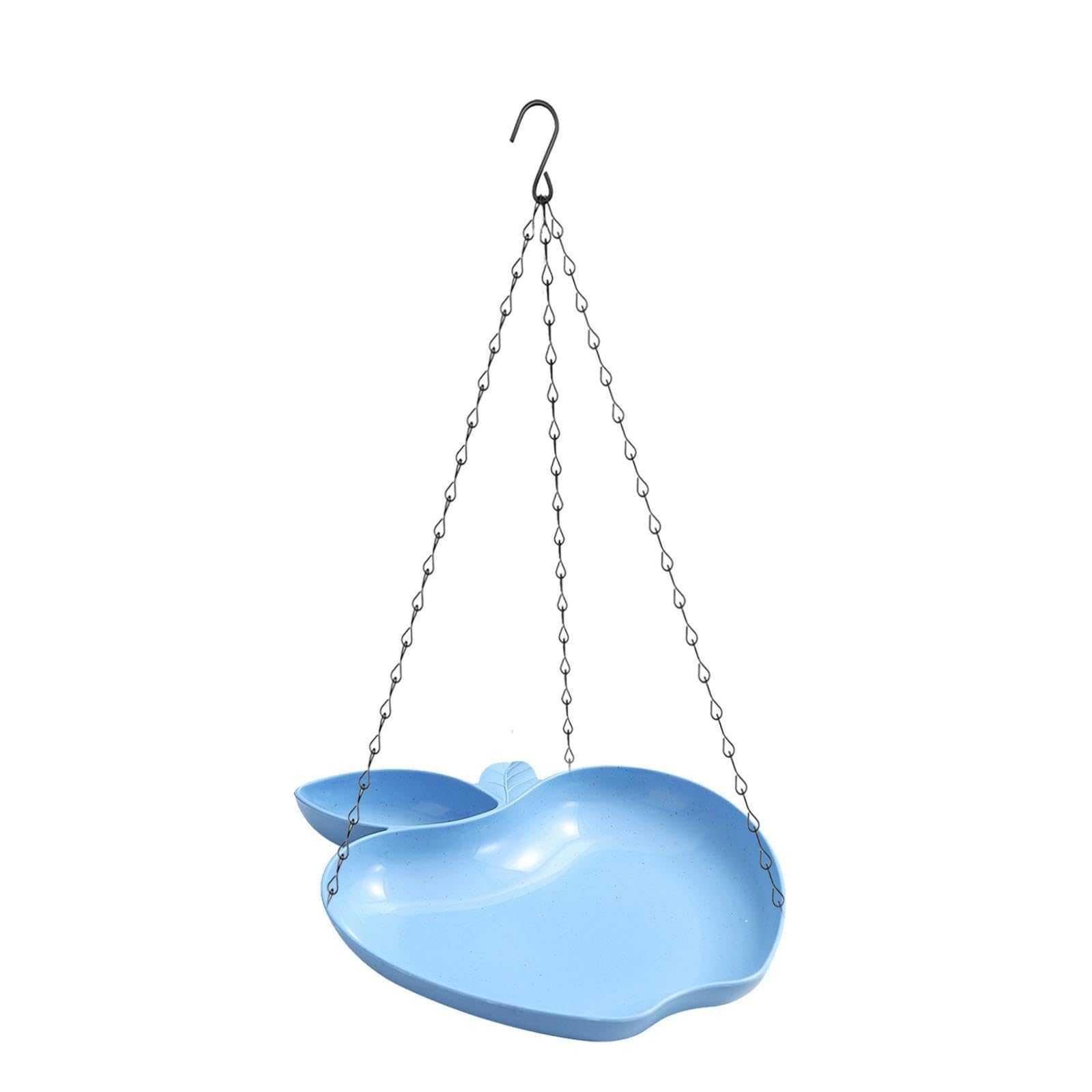 Baños colgantes para pájaros y piscina infantil exterior