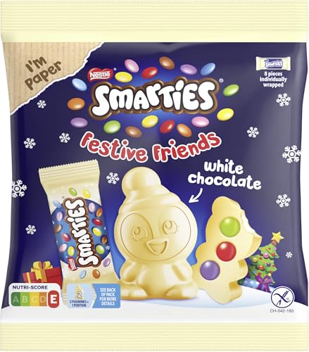 Nestlé SMARTIES Festive Friends White, Weihnachtsfiguren mit weißer...