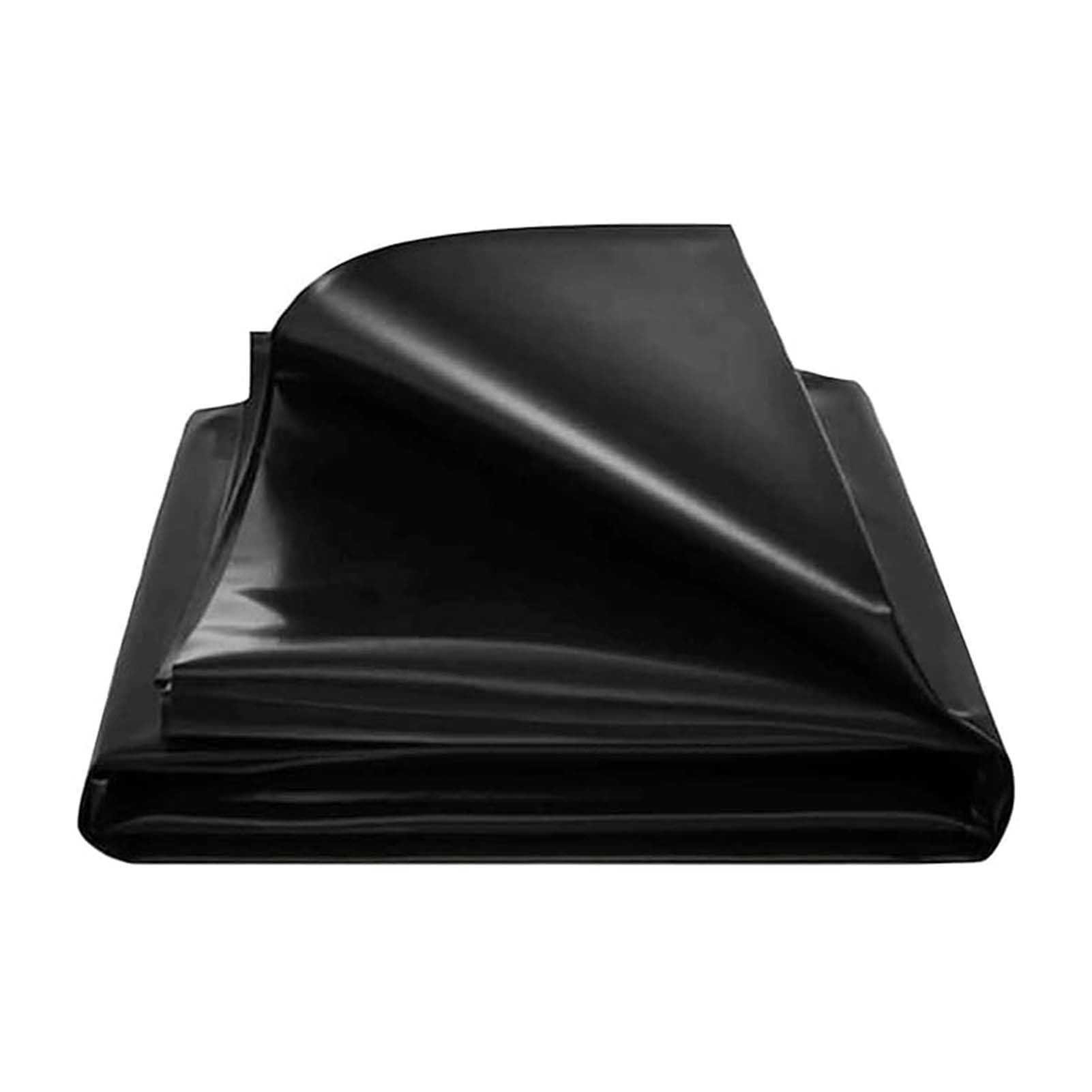Whnoorher Black HDPE Liner, Reinforced Pond Liner Underlay 1x6m 2x4m 3x7m 4x8m 5x10m Garden Membrane Pond Lining UV Resistant Waterproof Pond Mat for Aquaculture(5x8m(16.4x26.2ft))