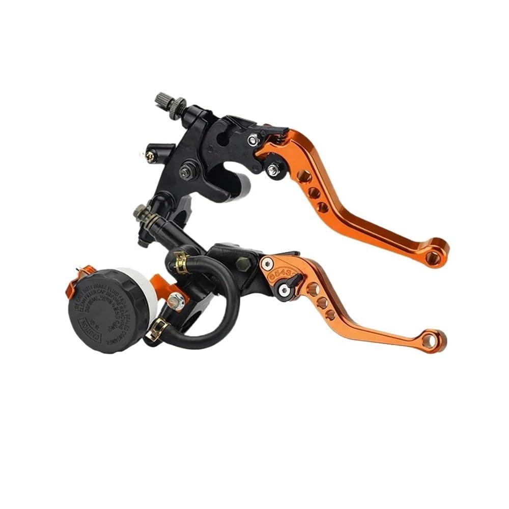 XPGHYIU Brake Clutch Levers Universal CNC Motorcycle Adjustable Clutch Brake Master Cylinder Reservoir Levers Kit 7/8" 22mm Handlebar