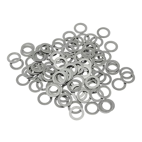 Maxmoral 100PCS Stainless Steel Washers 5mm Shim Replacement Parts Pack (5x8x0.5mm) Thin Shim Adjusting Washer Small Outer Diameter Washer