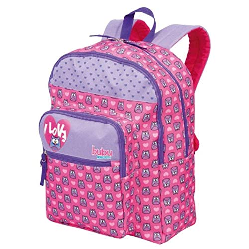 Mochila Grande 2 Comp Bubu 18T Corações