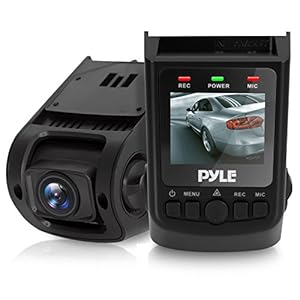 Pyle Dash Cam Rearview Monitor – DVR 1.5” Digital Screen Rear View Camera Video Recording System in Full HD 1080p w/Built in G-Sensor Parking Monitor & 32gb Memory Card Slot Support – PLDVRCAM71