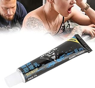 Crème engourdissante de tatouage, Baume de Tatouage Semi-permanent pour Avant Pendant après le Processus de Tatouage crème anti-douleur crème anesthésiante de tatouage à action rapide 10g