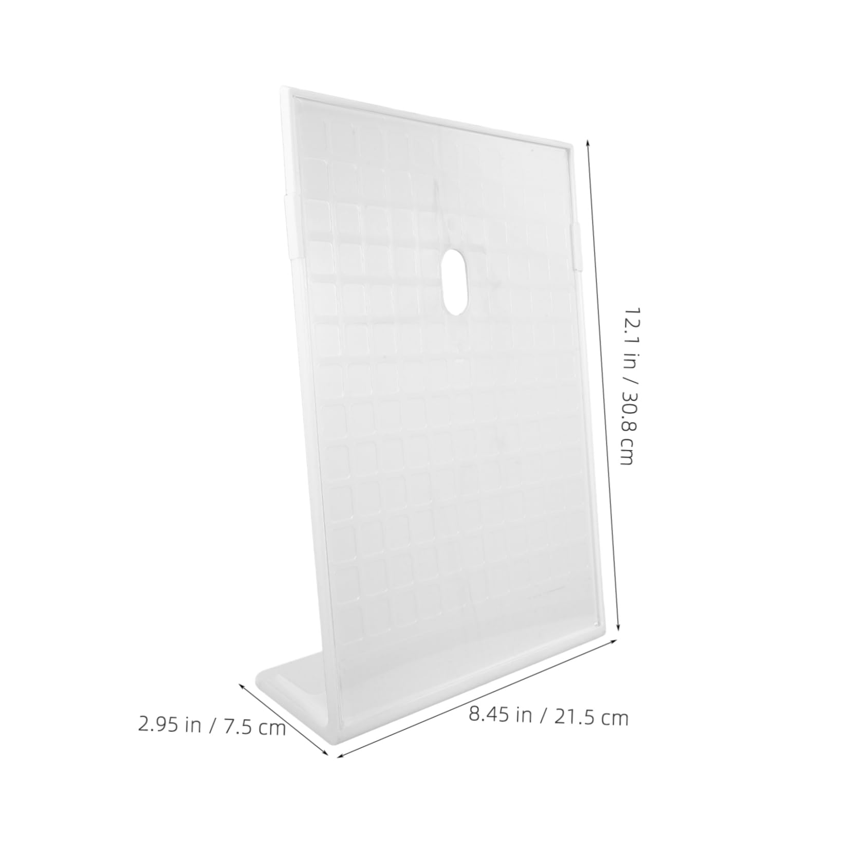 FUNOMOCYA Elegant Acrylic Sign Stand Paper Flyer Holder for Market Display Racks