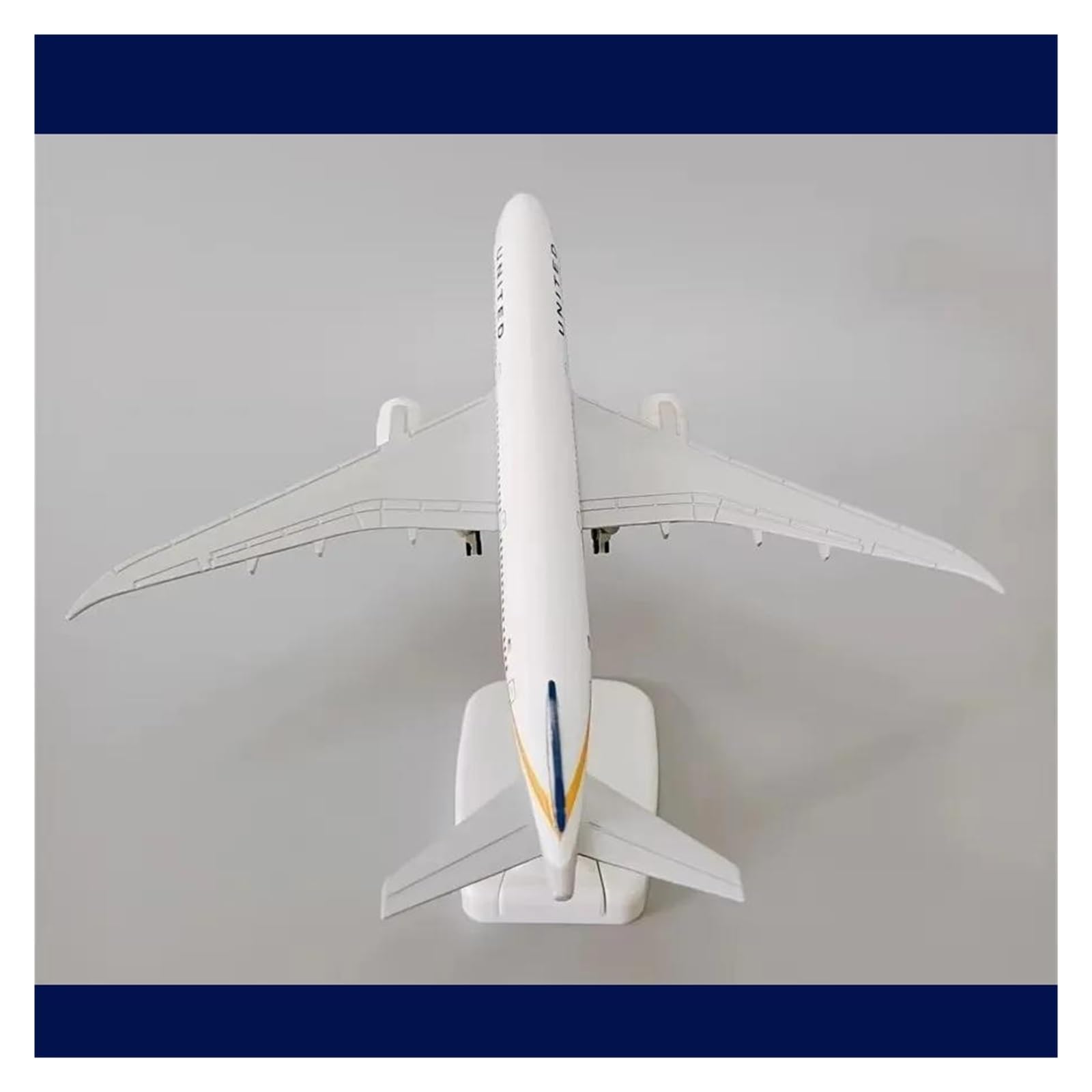 20 Centimetri per United B787 Modello di Aereo Boeing 787 Replica Mini Metallo Hobby Giocattoli Statico Ornamento Hobby Playgame Kit