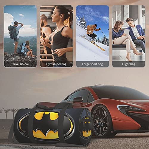 B-atman Gym Bag Unisex Large Capacity Portable Messenger Travel Weekender Duffel Sports Bag for Man and Woman