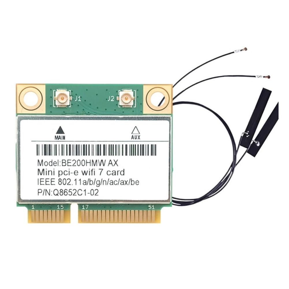Scheda PCIe WiFi 7 BE200 2.4/5/6GHz -MIMO 320MHz per PC desktop