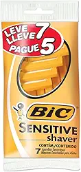 BIC Aparelho De Barbear Sensitive Shaver Com Cabo Antideslizante 904426 Embalagem Leve 7 Pague 5
