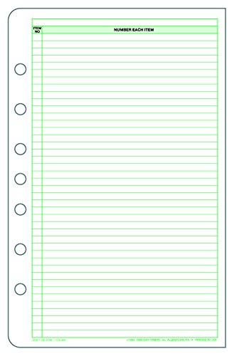 Day-Timer Lined To Be Done Pages, Loose-Leaf, Desk Size, 5 1/2" x 8 1/2" Inches , 2-Pack (87238)