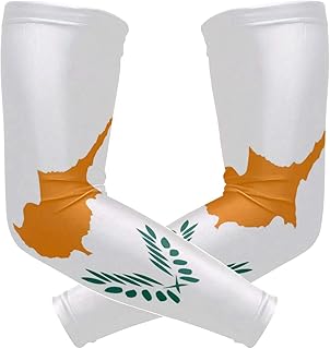 poeticcity Cyprus Flag 1 Pair Arm Sports Sleeves Cooling Warmer UV Protection