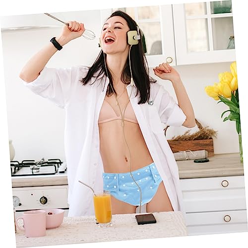 MOLUCKFU Adjustable Size Adult Diaper Pants Reusable Comfortable for Leak-Proof Sanitary Panties
