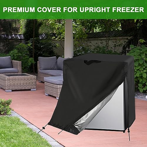 Image of Mini Refrigerator Cover for Most 1-2 Cu Ft Compact Fridge / Beverage Freezer | 20x20x21,Waterproof Dustproof Heavy Duty Oxford Fabric,for Most 1.0- 2.0 Cubic Feet Small Wine Cooler for Outside