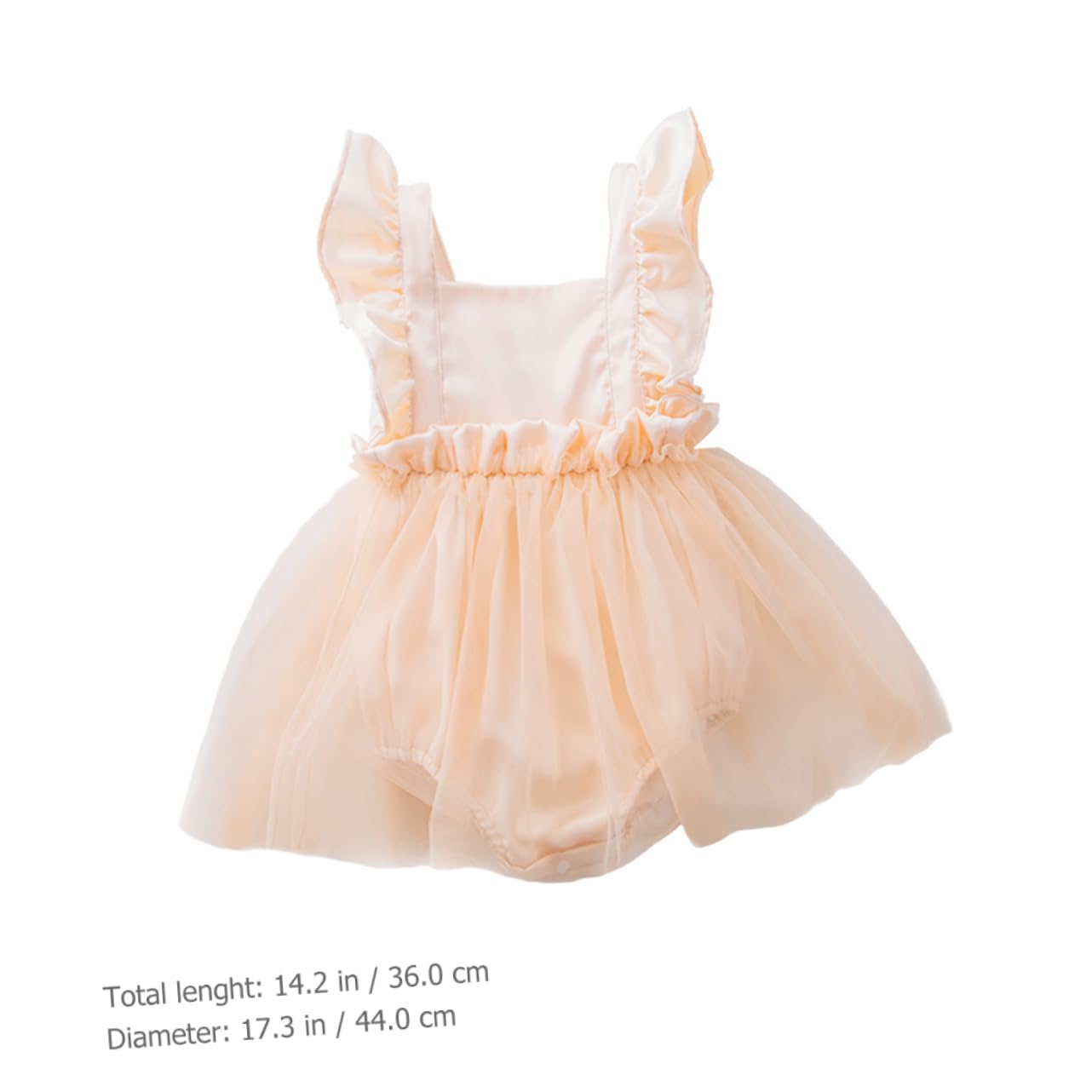 VICASKY Vestido Estilo Mameluco con Manga voladora ropita Bebe Recien Nacido Set Bebe Recien Nacido Vestido de Princesa de Tul s para niñas de tutú de niña Nylon