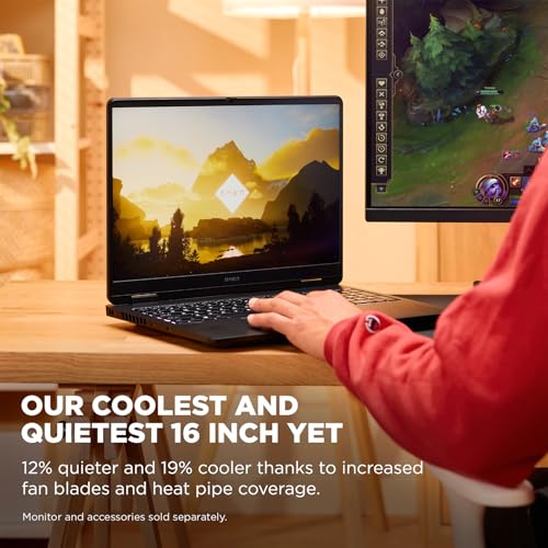 HP OMEN 16 Slim Gaming Laptop, 16" 144Hz 2K Display, Intel Core Ultra 9 285H, NVIDIA GeForce RTX 5070, 32GB DDR5 RAM, 1TB SSD, Wi-Fi 6E, RGB Backlit, Win 11 Pro, w/Mytrix Accessory & Lifetime Office - Image 5