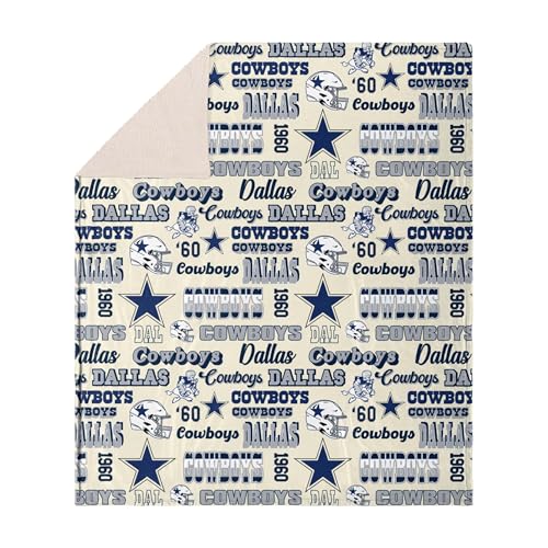 FOCO Dallas Cowboys NFL Retro Sherpa Fleece Blanket