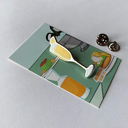 Image of Classic Cocktail Cute Enamel Pins for Bartender Aprons, Jackets, Backpacks and Purses, Shirt and Suit Lapels, Button Badges Brooch Fashion Jewelry