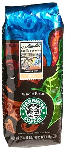 Starbucks Colombia Narino Supremo café integral dos 2 bolsas FlavorLock de 16 onzas 2 libras en total