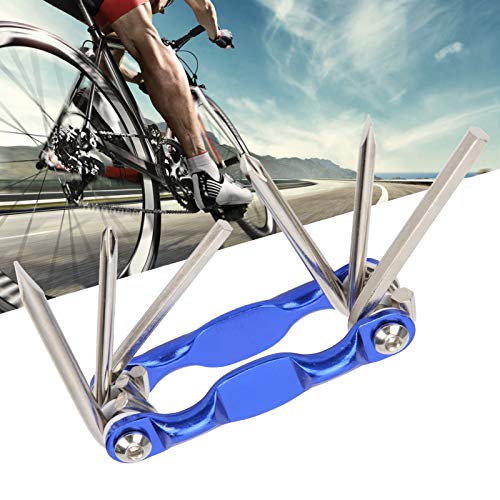 Bicicleta multiferramenta, 6 em 1 multifuncional ferramenta de reparo de bicicleta Kit de ferramenta